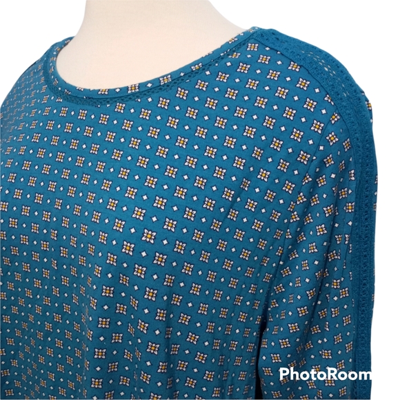 Lands End Lace Long Sleeve Blouse Size 1X EUC - Picture 5 of 11